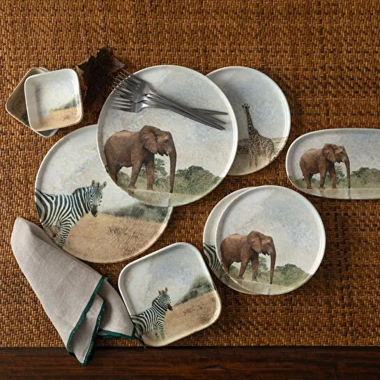 Mudo Home Wild Çukur Tabak Seti̇ 23cm-6li