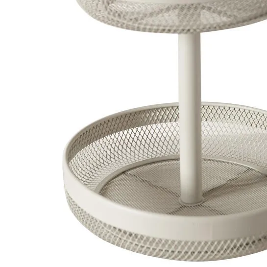 Mudo Home Mayaj İki̇ Katli Metal Meyve Sepeti̇ Bej
