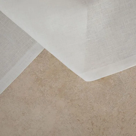 Mudo Home Whitney Keten Masa Örtüsü Beyaz 140x180