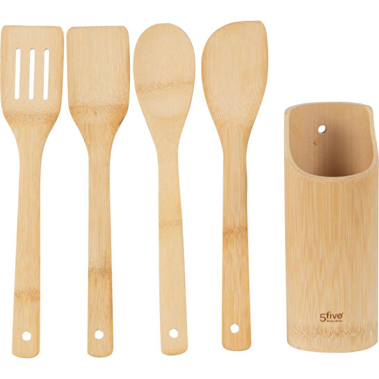 Mudo Home Bambu Servi̇s Gereçleri̇ & Kaşiklik Set