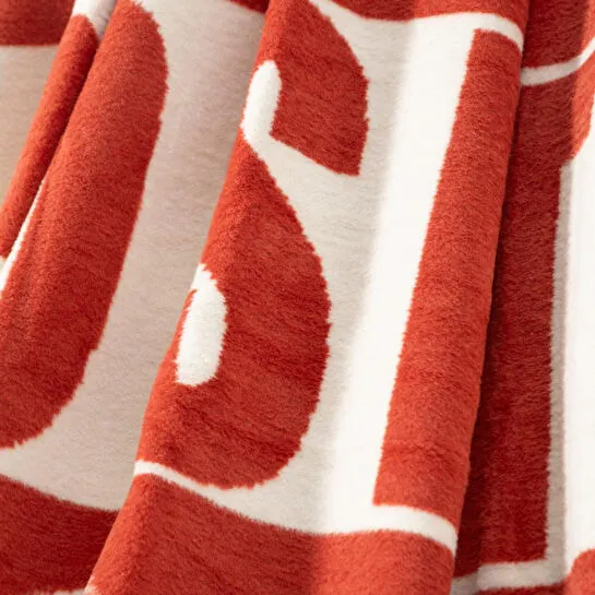 Mudo Home Lindy Battani̇ye Kirmizi Bej 200x220