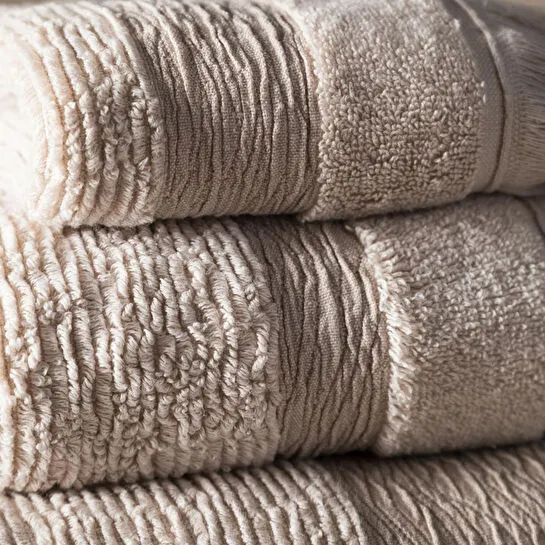 Mudo Home Borla Bej Banyo Havlu 90x150