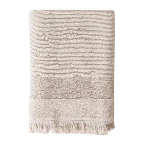 Mudo Home Borla Bej Banyo Havlu 90x150