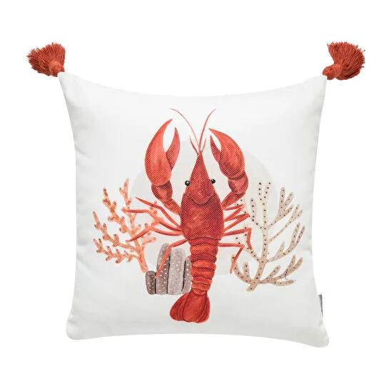 Mudo Home Mari̇n Lobster Kirlent Turuncu 45x45