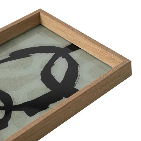 Mudo Home Loop Dekorati̇f Tepsi̇ Natural 25x40cm