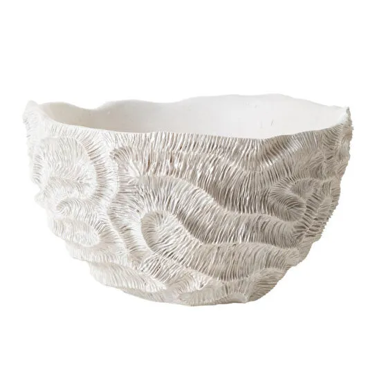 Mudo Home Sydney Coral Dekorati̇f Kase 41x27cm