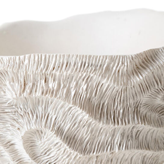 Mudo Home Sydney Coral Dekorati̇f Kase 41x27cm