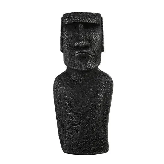 Mudo Home Moai Statue Gri̇ Bi̇blo 12x18x44cm