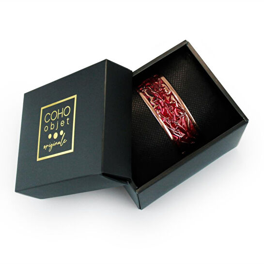 Coho Objet Coho Velvet Passion Renkli Bakır Bileklik