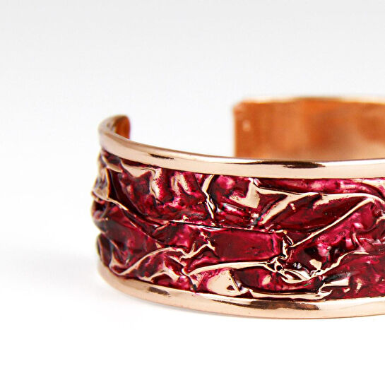 Coho Objet Coho Velvet Passion Renkli Bakır Bileklik