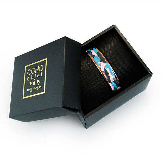 Coho Objet Coho Mine El İşleme Sky Renkli Bakır Bileklik