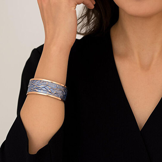 Coho Objet Coho Velvet Elite Renkli Bakır Bileklik