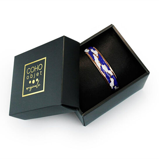 Coho Objet Coho Mine El İşleme Ocean Renkli Bakır Bileklik