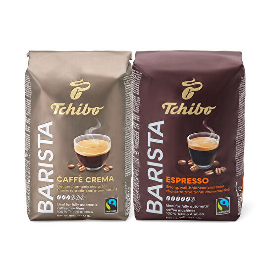 Tchibo Barista Espresso Çekirdek Kahve 500 G & Barista Caffè Crema Çekirdek Kahve 500 G