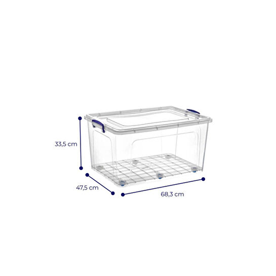 Vienev 3lü 80 Lt Clear Box Saklama Kutusu