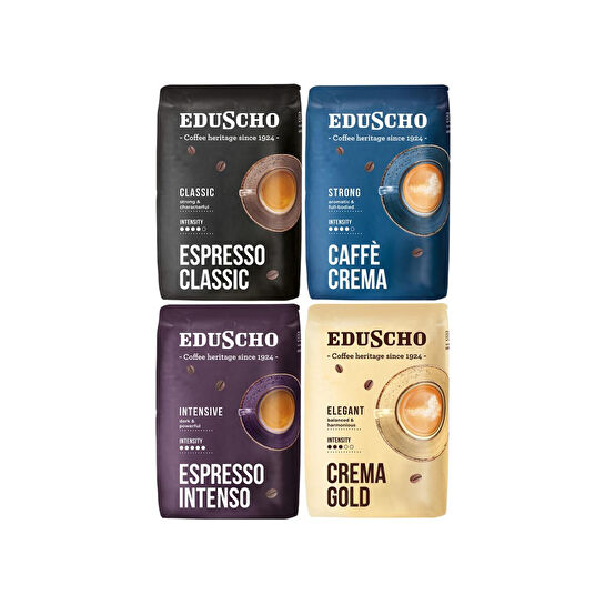 Tchibo Eduscho Crema Gold Çekirdek Kahve 500 G & Espresso Classic Çekirdek Kahve 500 G & Espresso Intenso Çekirdek Kahve 500 G & Caffe Cr