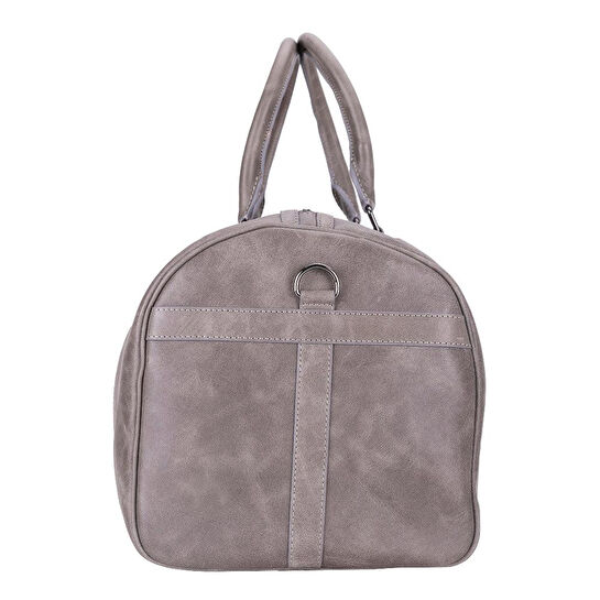Bloominbag Bloomvoyager Ash Gray Hakiki Deri Duffle Unisex Seyahat & Hafta Sonu Çantası