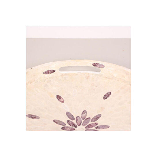 Mylamp Pure Sedef 40 X4,5 Cm. Sedefli Mozaik Tepsi