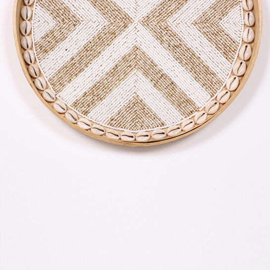 Mylamp Anadolu Boncuklu Bambu Duvar Dekoru &tepsi 34 Cm Tr005-35