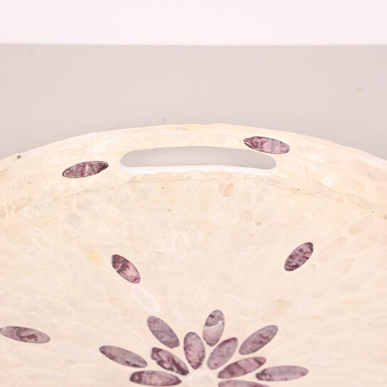 Mylamp Pure Sedef 45 X5 Cm. Sedefli Mozaik Tepsi