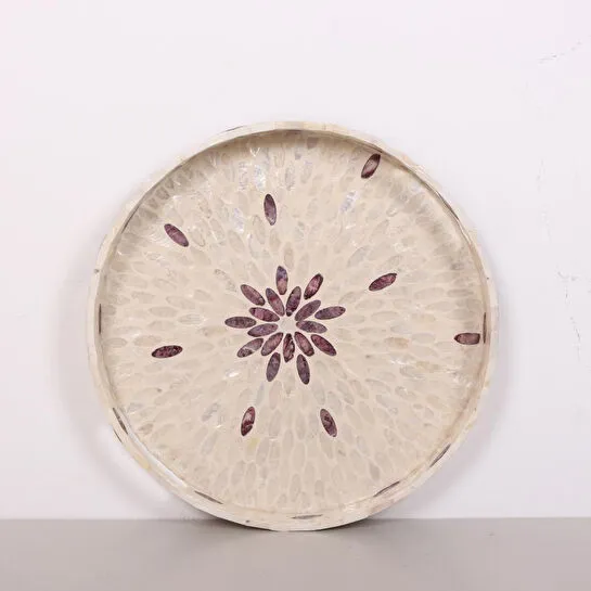 Mylamp Pure Sedef 45 X5 Cm. Sedefli Mozaik Tepsi