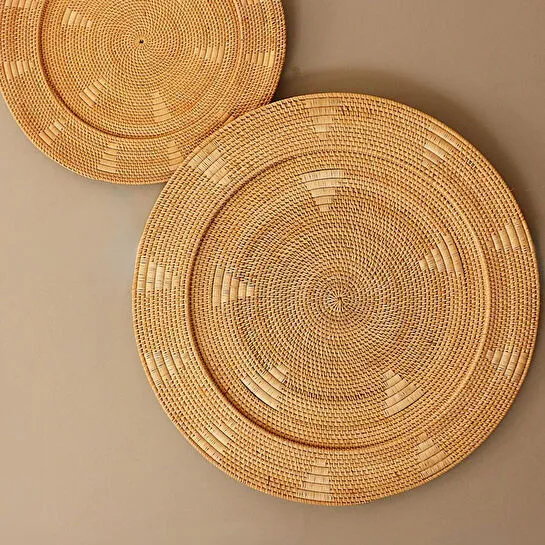 Mylamp Sumba Elegance Rattan Duvar Tabağı 60x6 Cm