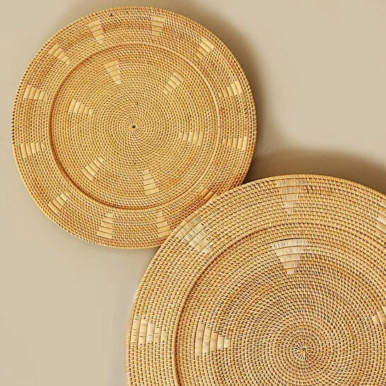 Mylamp Sumba Elegance Rattan Duvar Tabağı 60x6 Cm