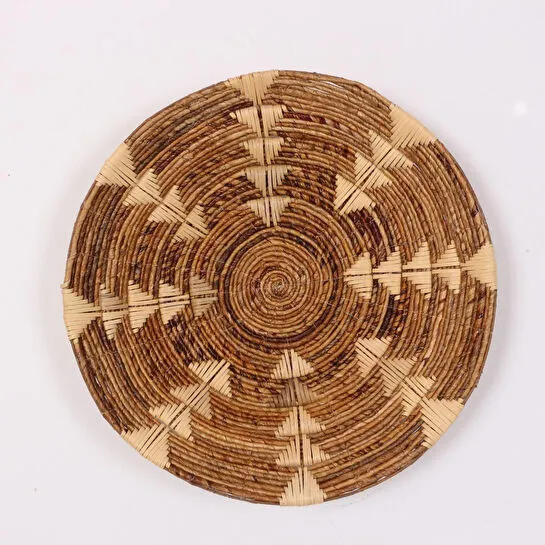 Mylamp Kaunos 60x14 Cm Çap- Doğal Abaka Duvar Tabağı