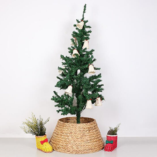 Mylamp Yılbaşı Ağacı Eteği 55x36x26 Cm Doğal Su Sümbülü