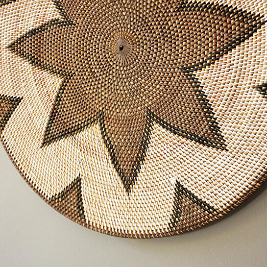 Mylamp Sumatra Elegance Rattan Duvar Tabağı 80x2 Cm