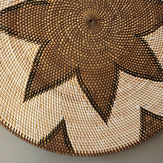 Mylamp Sumatra Elegance Rattan Duvar Tabağı 80x2 Cm