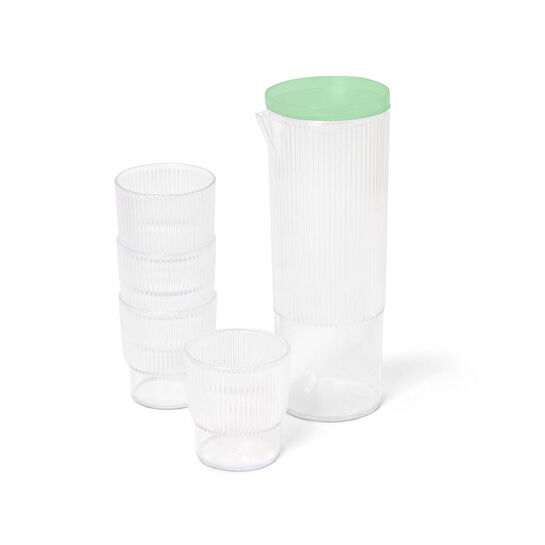 Tchibo 4 Adet Plastik Bardak Ve Sürahi