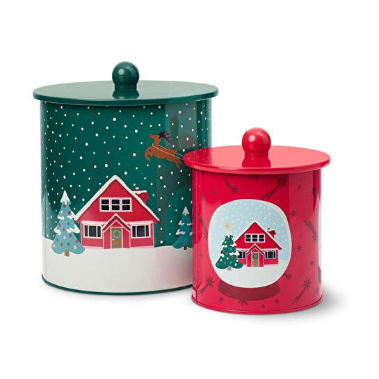 Tchibo Kurabiye Saklama Kutusu, 2 Li Set