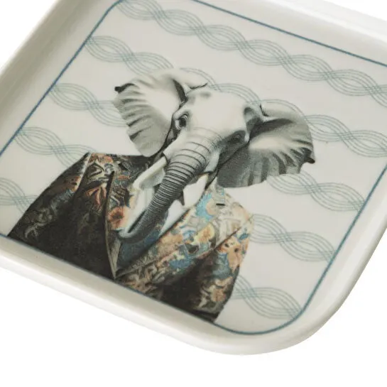 Mudo Home Iconic Kare Tabak 17cm-elephant