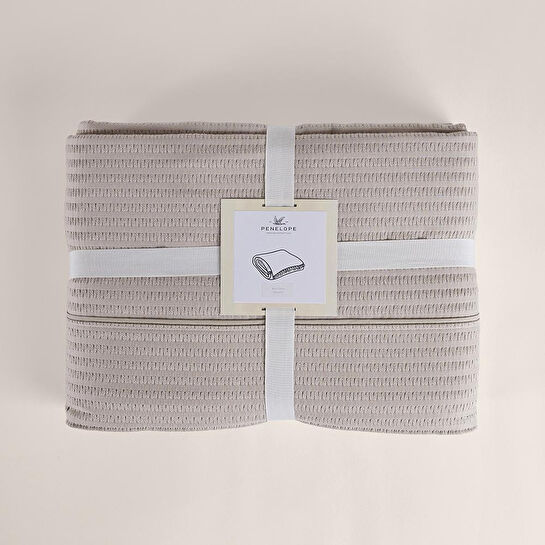 Penelope Yatak Örtüsü Takımı Bej - 260x240 Cm - Tulipa Serisi