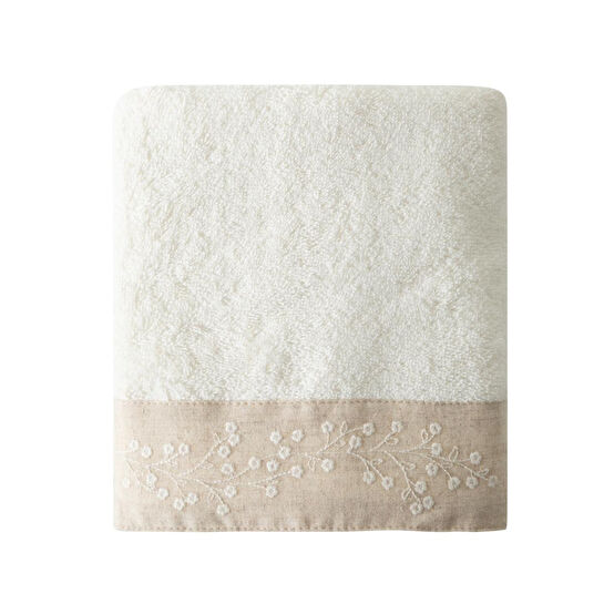 Mudo Home Laia Krem Yüz Havlusu 50x80