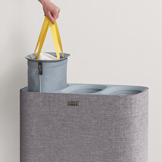 Joseph Joseph Tota 90 L Trio 3 Bölmeli Çamaşır Ayırma Sepeti