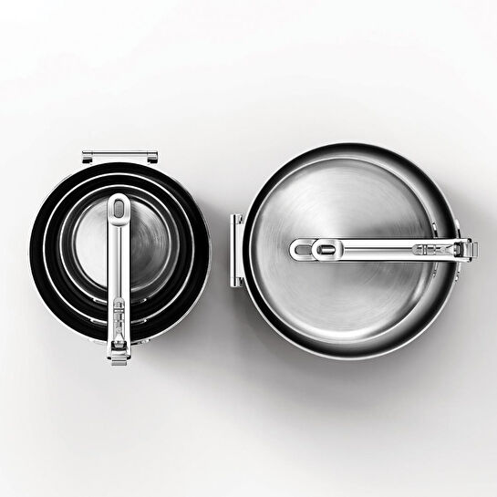 Joseph Joseph Space 3 Katmanlı Paslanmaz Çelik 12 Parça Tencere Tava Seti