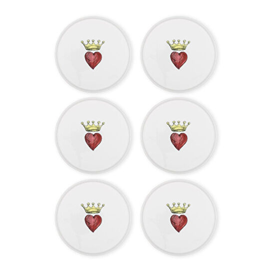 The Mia Luv Pasta Tabağı 6lı Set 19 Cm