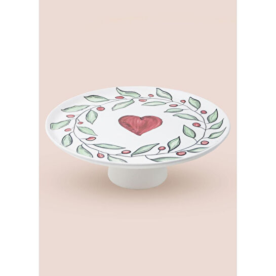 The Mia Luv Ayaklı Servis Tabağı 10x30 Cm