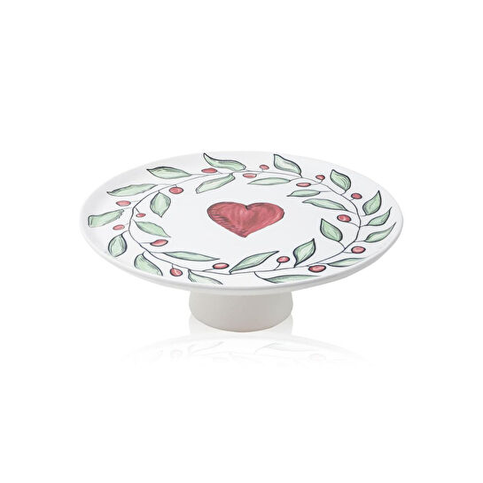 The Mia Luv Ayaklı Servis Tabağı 10x30 Cm