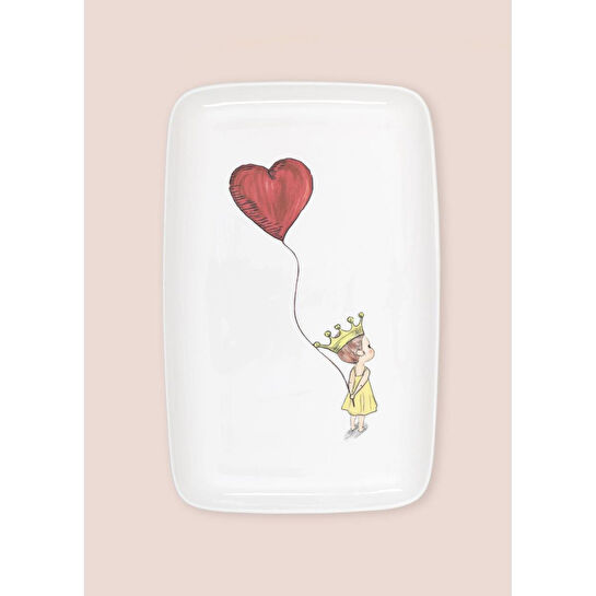 The Mia Luv Dikdörtgen Servis 33x21 Cm