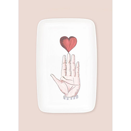 The Mia Luv Dikdörtgen Servis 33x21 Cm