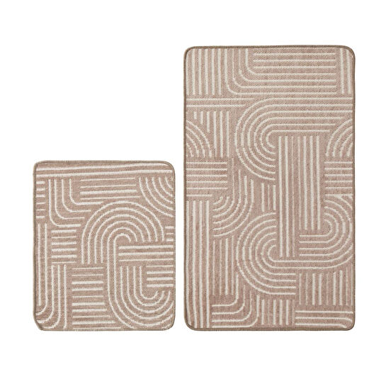 Mudo Home Cloud 2'li̇ Banyo Paspas Seti̇ Bej