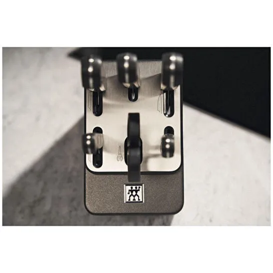 Zwilling Gourmet Blok Bıçak Seti Kendinden Bilemeli 7 Parça Antrasit