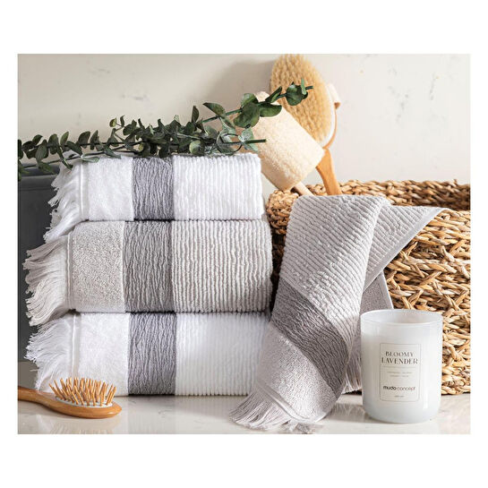 Mudo Home Borla Gri̇ El Havlusu 30x50cm