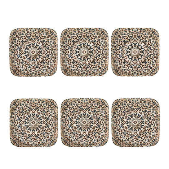 Mudo Home Ephesus Kare Pasta Tabaği Seti̇ 22cm-6li