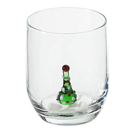 Mudo Home Pine Fi̇gürlü Cam Bardak 205 Ml