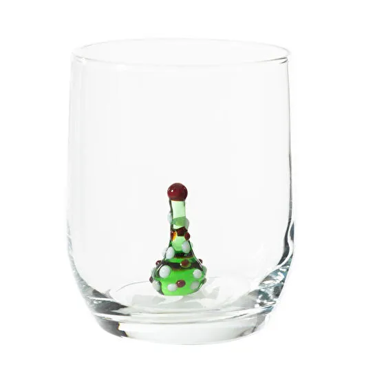 Mudo Home Pine Fi̇gürlü Cam Bardak 205 Ml