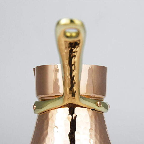 Coho Objet Coho Lux Hatır Dövme Bakır Türk Kahvesi Cezvesi L